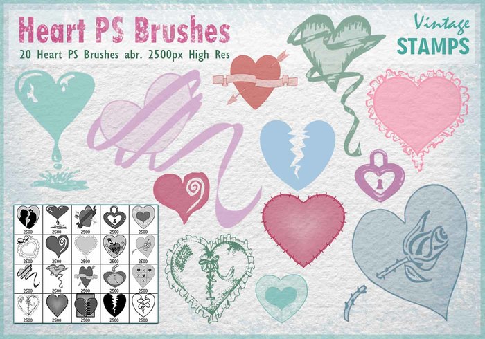 Heart PS Brushes